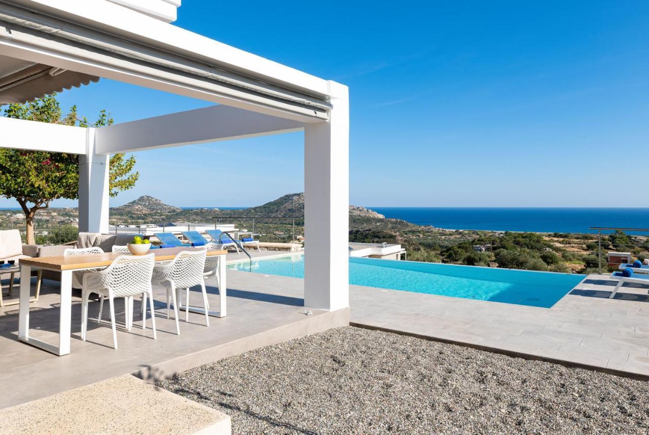 Luxury Villa Hera With Private Pool Afántou Exterior foto