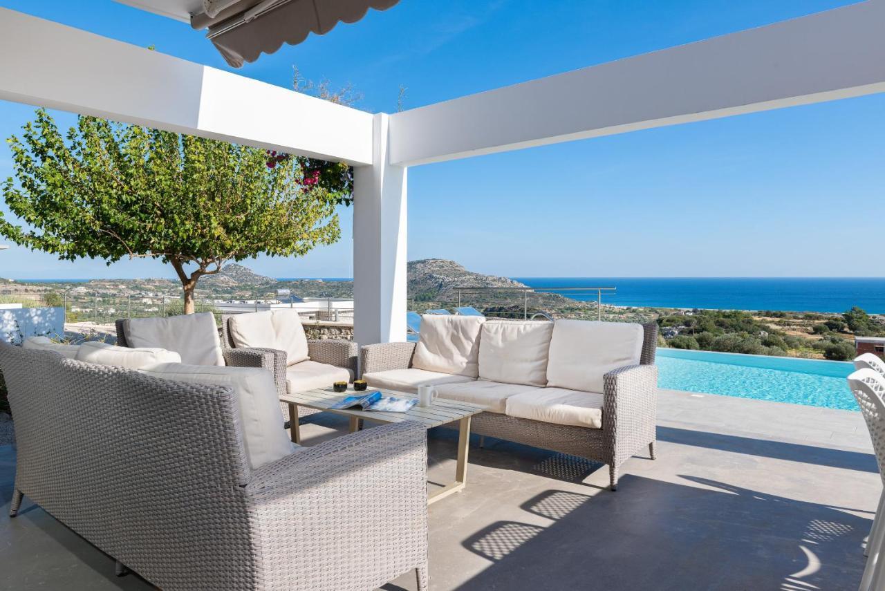 Luxury Villa Hera With Private Pool Afántou Exterior foto